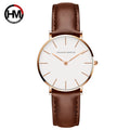 Stainless Steel Mesh Strap Women's Watch 36mm Silver Minimalist Dial Japanese Quartz Movement 6.9mm Slim Clock 3Bar Life Waterproof Local Fast Shipping Hannah Martin Brand Watch