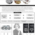 Black Awn Silver Color Necklace Women Jewelry Heart Black&White Stone Pendants P107