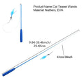 Durable 3-section Cat Teaser Wands Interactive Funny Telescopic Fishing Pole Stick Teaser Cat Accesorios
