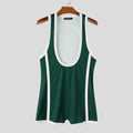 INCERUN Men's Bodysuits Patchwork Sleeveless Summer Casual Male Rompers Playsuits Workout Color-block Cozy Bodysuit For Man 2026