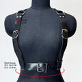 Fashion Wide PU Leather Waist Belt for Women Gothic Body Bondage Chest Harness Belt Harajuku Suspenders Clothing Accessories