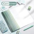 10pcs Transparent File Document Thicken Draw Rod A4 Folder Test Paper Storage Bag Clip Office Folder Organizer Office Supplies