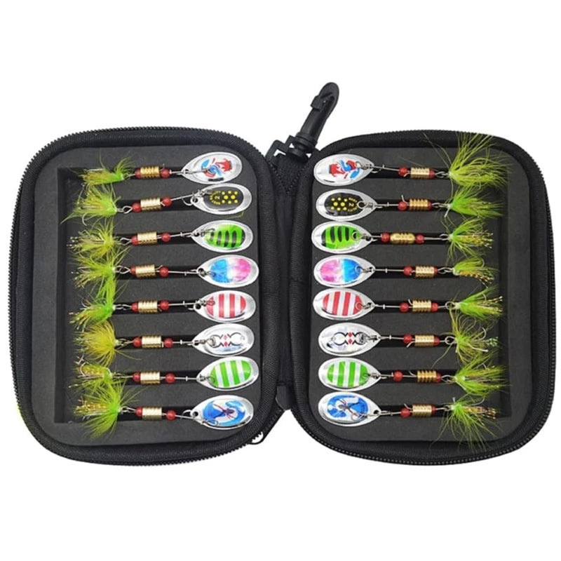 Fishing Spoons Lures Metal Baits Set Artificial Hard | SAMAG