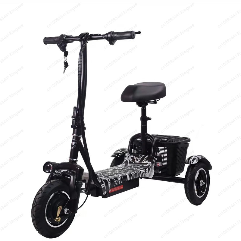 New Foldable Lithium Battery Electric Tricycle Adult Household