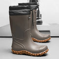 Men's Mid-Calf Rain Boots 2026 New Style Fishing Car Wash Waterproof Work Safety Kitchen Water Shoes Anti-Slip Rubber Shoes