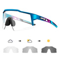 Kapvoe Red Photochromic Cycling Sunglasses for Men Blue | SAMAG