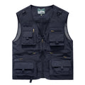 Men's Fishing Vest Breathable Multi Pocket Outdoor Mountaineering Cycling Camping Travel Photography Men's Sports Vest