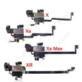 Waterproof Sticker + Flex For iPhone 11 Pro X Xr Xs Max 7 8 Plus Phone Top Proximity Sensor Ear Earpiece Speaker Flex Cable