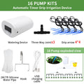 Automatic Plant Flower Watering Pump Home Sprinkler Drip Irrigation Device 2/4/8/16 Heads Pump Timer System Kit Garden Tool