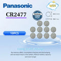 1-10pcs Panasonic CR2477 battery CR 2477 lithium 3V instrument meter imported digital tire pressure monitor intelligent toilet