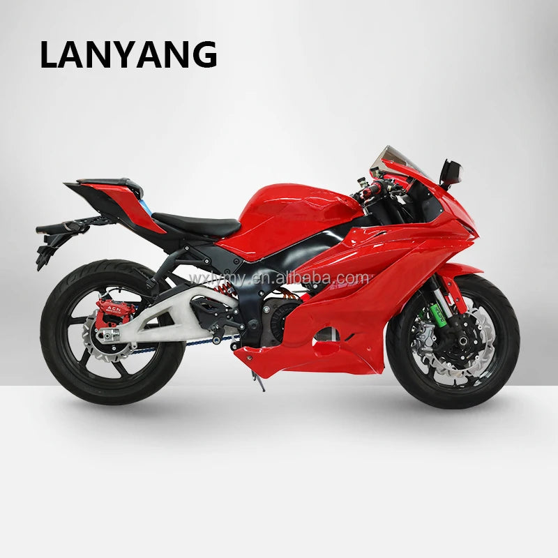 OEM LANYANG DK Racing Electric Motorcycle 180-200KM/H   Ebike 96v Lithium Battery 15000w Scooter   R6 CN/JIA