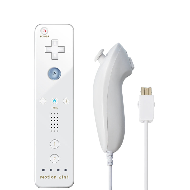 Controllers For Nintendo Wii 2 In 1 Left Right Controller Optional Motion Plus Set Game Remote Control Joystick Wireless Gamepad