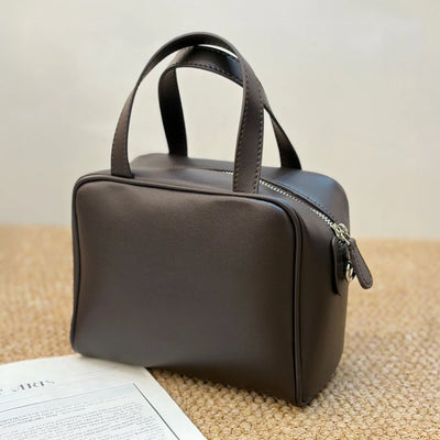 Mendy Women Genuine Leather Handbag Mini Boston Bag | SAMAG