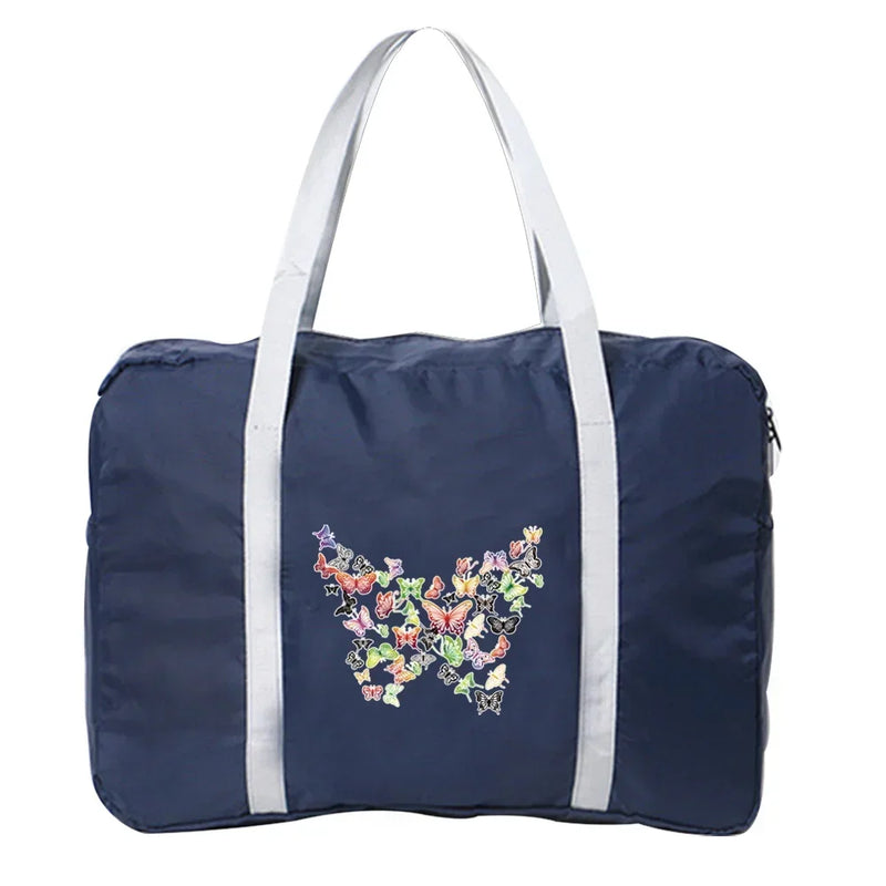 Handbags Luggage Travel Bag Large Capacity Fashion Weekend Overnight Boston Bag Travel Carry Pack Butterfly Printing Series