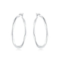 925 Sterling Silver Simple Gold U-shaped Earrings Jewelry | SAMAG