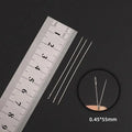 30pcs Metal Beading Needles For Beads Necklace Bracelet Tools Stainless Steel Self Threading Needle Pins For Jewelry Supplies
