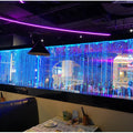 Water curtain wall, running water screen partition company, family entrance acrylic calligraphy and painting flat wine cabinet