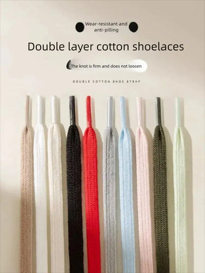 New Classic Pure Cotton Shoelaces Flat Sports Canvas | SAMAG