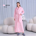 Warm Coral Fleece Kimono Bathrobe Gown Winter Thickened | SAMAG