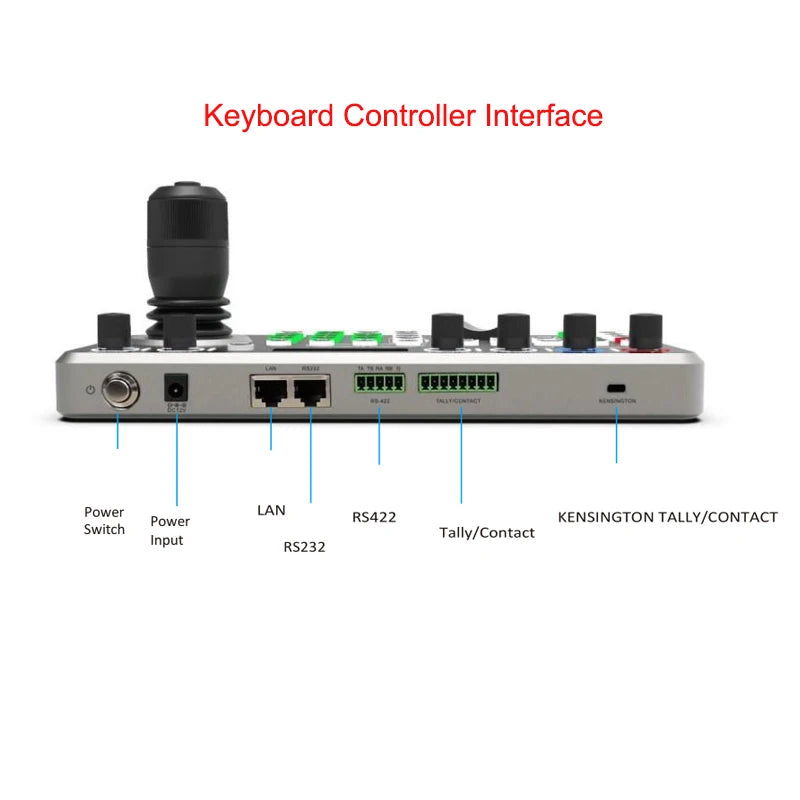 PelcoD Onvif Vmix IPVisca Network 4D Joystick NDI Keyboard Controller RS485 RS232 Control 255 PTZ Cameras