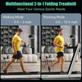Compact 4.75HP Desk Treadmill: LED Touch, App-Controlled | SAMAG