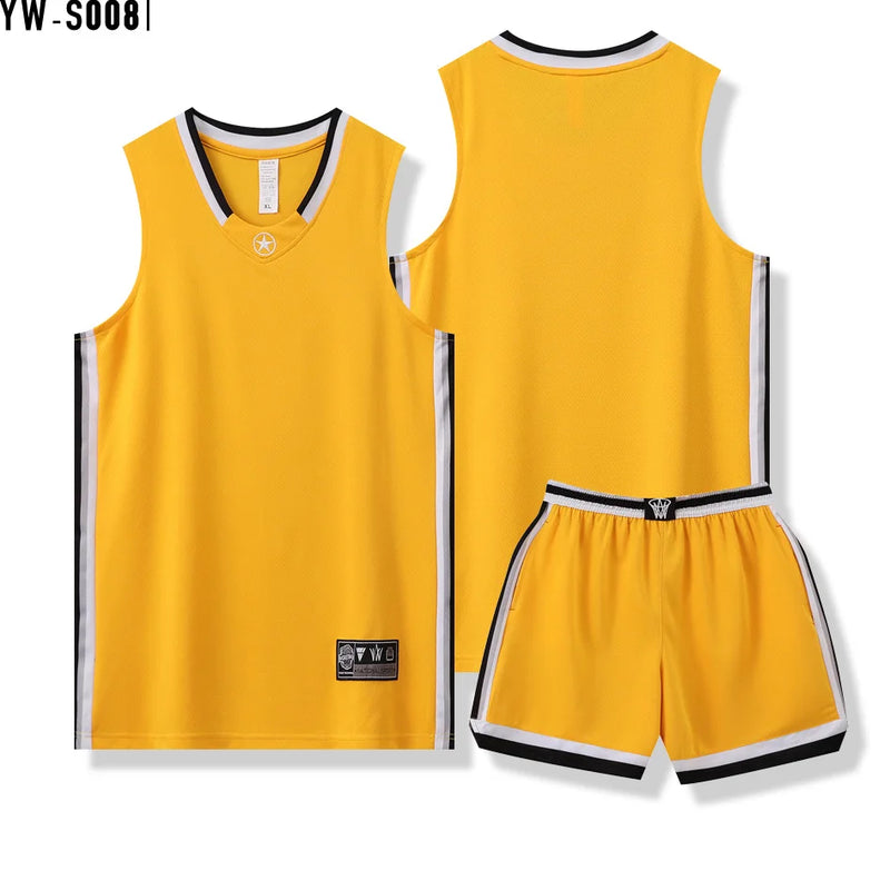 Basketball Jersey Adult Customize Quick-drying Training Uniform Shirt Sportswear Tracksuit Sport Suit Clothes Men Team Outfit