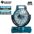 12 Inch Electric Fan 3 Speed Adjustable Outdoor Camping Table Portable Air Circulators For Makita 18V Battery Pin | SAMAG