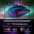 LENO Large-Screen 15.6" Laptop 32GB RAM 2TB SSD Intel 6500Y Office Windows11 Notebook 5000mAh Gamer PC with Backlit Fingerprint