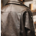 Winter Faux Fur Liner Leather Bomber Jacket Men Streetwear Fashion Loose Thicken Leather Casual Vintage Motorcycle Jacket Coat