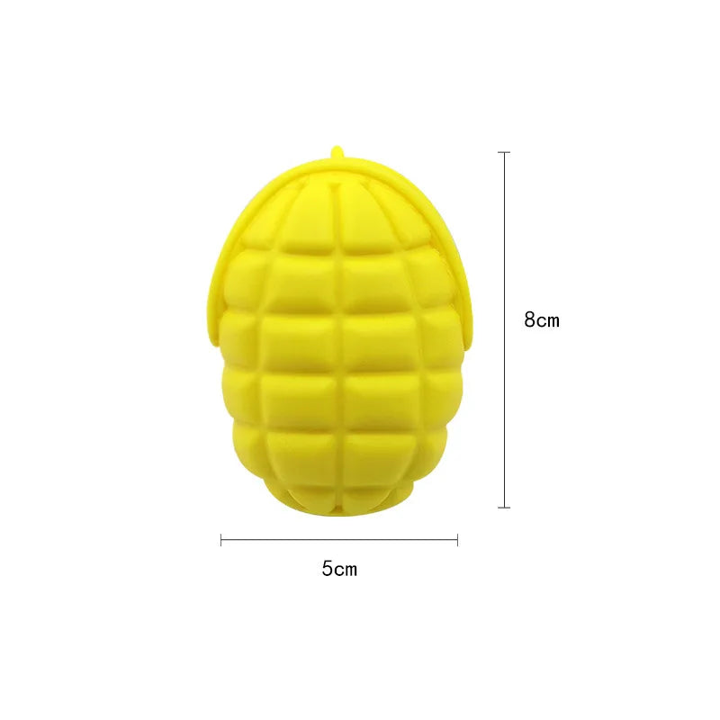 Creative Novelty Grenade Silicone Keychain Pendant Pouch Men's Small Gift Ideal for Coins Keys Earphones Unique Fun Pouch