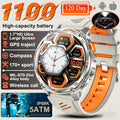New T-REX3 Ultra 1100mAh Battery SmartWatch 10ATM Waterproof GPS Compass Flashlight 1.7" AMOLED HD Call Sports Smart Watch Men