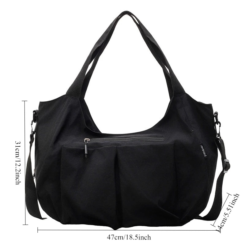 New Minimalist Hobo Bag Stylish and Large Capacity Single Shoulder Tote Bag Versatile and Lazy Hobos Bag