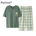 Summer Capris Pajamas Cute Cartoon Print for Women | SAMAG