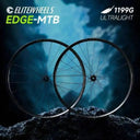 ELITEWHEELS EDGE-MTB UD Raw Weave 1201g Lightweight Carbon Mountain Rim Wheelset For Off-Road Cycling In XC Kinetec 50T Ratchet