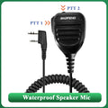 Baofeng Walkie Talkie Speaker Microphone Waterproof PTT Mic For UV-5R UV-16 UV-13 UV-21 UV17 Two Way Radio QuanSheng UV-K5 UV-K6