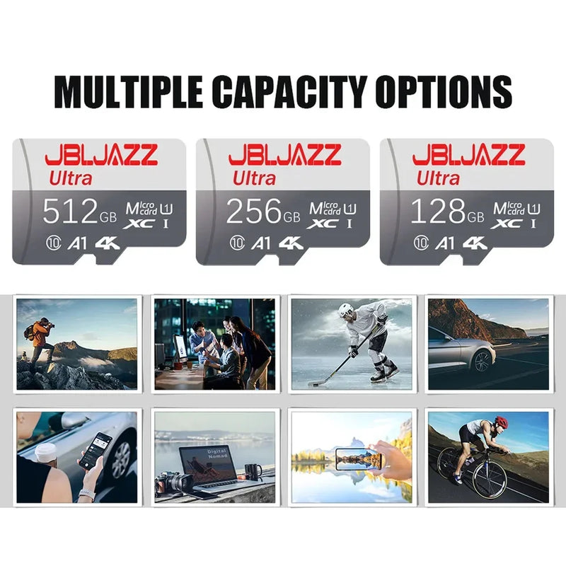 Reliable Quality V30 512GB SD Cards TF Cards Memory Card Micro TF SD Card 256GB Long Lasting 128GB 64GB for Gaming/Phone