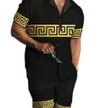 Men's New Hawaiian Short-Sleeved Shirt Shorts Set Summer | SAMAG