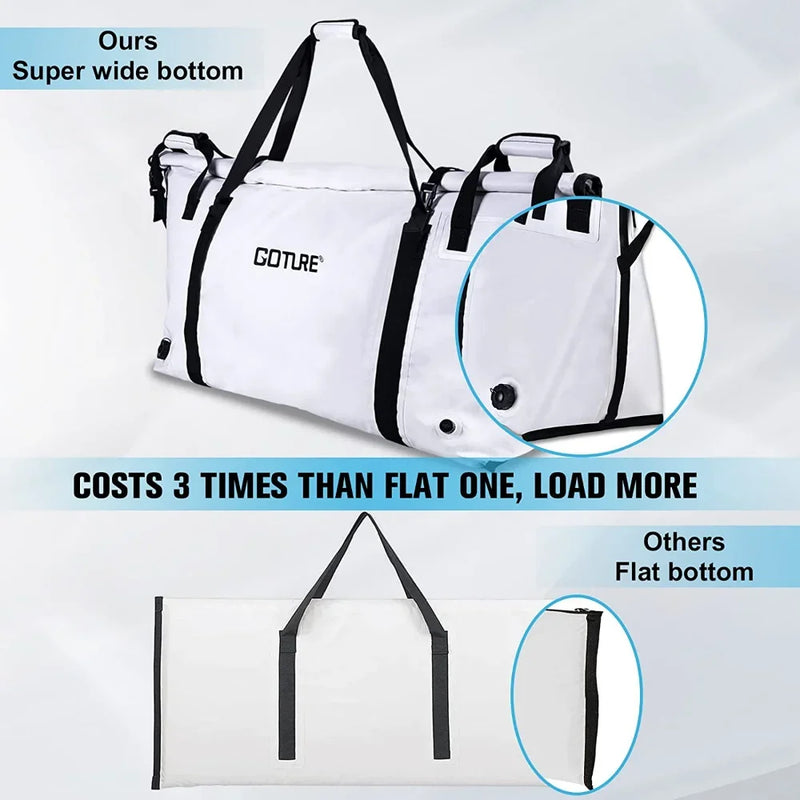 Goture Insulated Fishing Cooler Bag Expended Bottom - View 4 | SAMAG
