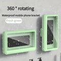 Fixed Waterproof and Anti-fog Mobile Phone Case Self-adhesive for Bathroom Shower Phone Holder Waterproof Touched Shower Phone