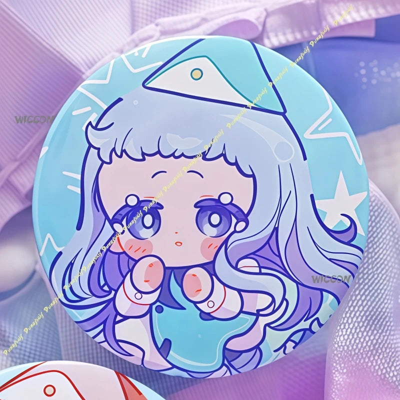 Anime Witch Hat Atelier Badges Cartoon Lapel Pins Vibrant Color Anime Cosplay Badges Cute Bag Clothing Brooches Souvenir forFans