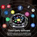 New Q668 Independent SIM Smart Watch 4G Full Netcom Front Dual Cameras Android System, Heart Rate & Step Count Sports Wristwatch
