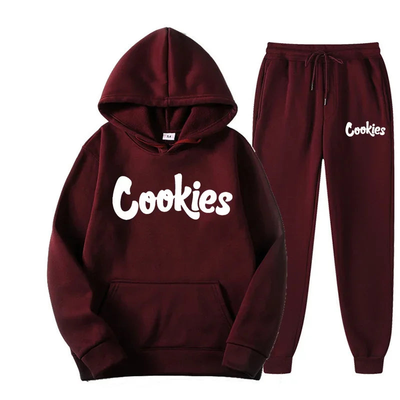 Men and women of the same fashion trend hoodie casual two - piece suit jacket pants brand printing logo size - View 5 | SAMAG