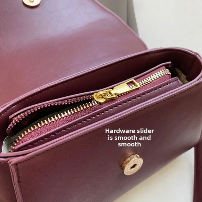 Suede Fabric Handbag with Adjustable Strap Golden-Tone Hardware and Flap Closure - Trendy Commuting Hobo Crossbody Bag for Women