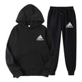 Winter Hoodie Sets Men Fashion Fleece Red Black Brand Pants Casual Jogger Suit Tracksuit Sweatshirt Woman Pullover | SAMAG