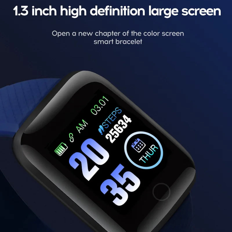 116plus Smart Watch Men and Women Full Touch Screen Sport Fitness Watch Man IP67 Waterproof Bluetooth For Ios Android Smartwatch