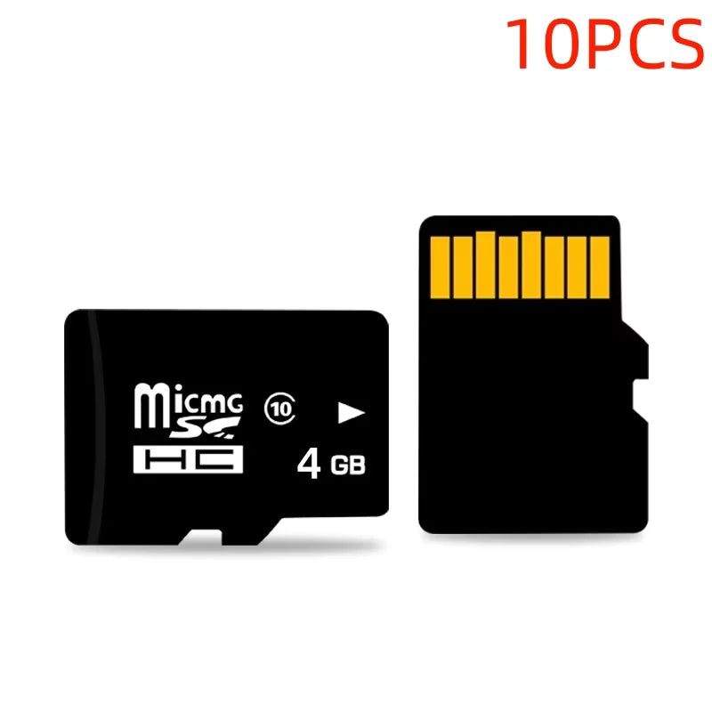 10PCS Wholesale High-Speed Memory Cards 4GB, 8GB TF, SD Cards C10, 16GB, 32GB, 64GB, 128GB TF Cards for Cameras, Digital Devices