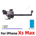 Waterproof Sticker + Flex For iPhone 11 Pro X Xr Xs Max 7 8 Plus Phone Top Proximity Sensor Ear Earpiece Speaker Flex Cable