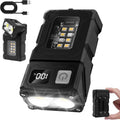 900 Lumen EDC Flashlight, Dual Light 7 Modes USB Rechargeable, with Magnet & Clip IPX4 Waterproof for Camping Fishing Emergency