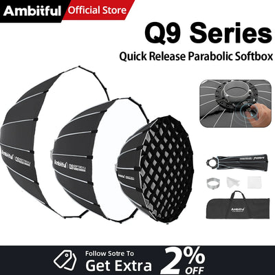 AMBITFUL Q9 Series 60/90/120cm Quick-Release Parabolic | SAMAG