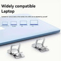 2PCS Mini Foldable Laptop Stand Portable Computer Keyboard Riser with 2 Adjustable Angles Self-Adhesive Invisible Notebook Stand